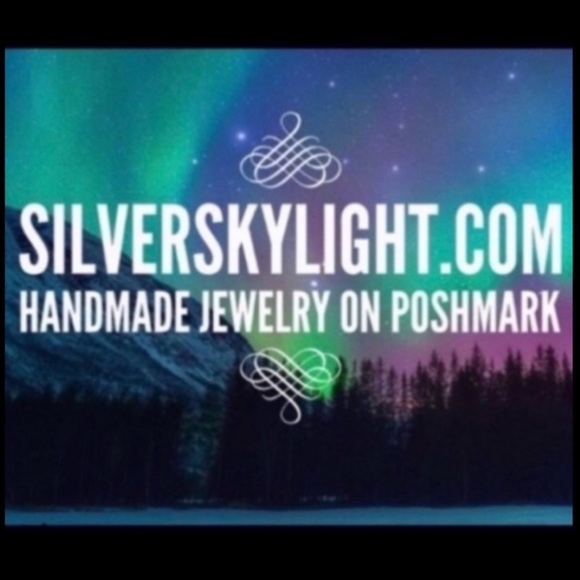 Sterling silver moon & handcrafted stainless steel links wheat chain necklace - Picture 15 of 15